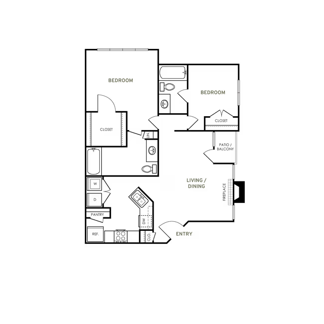 B3 Renovated 2324 floor plan